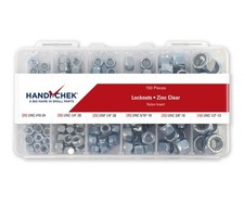 Lock Nut Coarse Thread Zinc Clear Assortment 150 Piece HC 1 Pieces 
