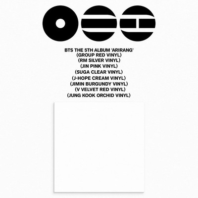 BTS [ARIRANG] The 5th Album VINYL Ver/Vinyl(LP)+Sleeve+Poster+Lyric Paper+GIFT