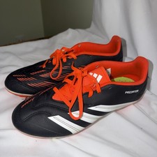 Adidas Predator Club FxG Black & Orange Soccer Cleats Mens Size 6