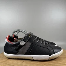 Plae Mulberry Black Leather Casual Sneakers Womens 6.5 Shoes