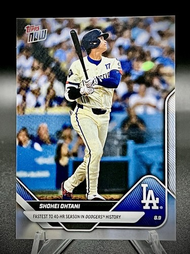 2025 Topps NOW Shohei Ohtani #537 Fastest 40 HR Season LOS ANGELES DODGERS MVP