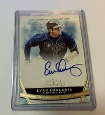 2011 Topps Tier One EVAN LONGORIA Top Tier Auto /99 Tampa Bay Rays #TT-EL