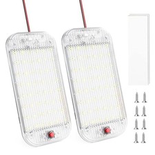 RV Lights Interior LED Dome Light, 48LED 800LM Ultra Bright 12V-85V LED 2 pack
