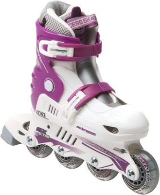 Xcess MX S780 Inline Skates White / Lilac Größenverstellbar UK 3-5, EU 35-38 Neu mit Karton