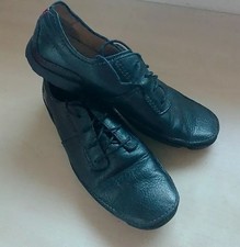 Clarks Flexlight Law Man Black Leather Shoes Size 9.5 G Width
