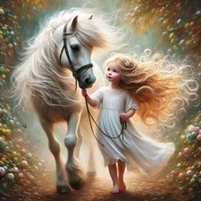 Yezavesu Diamond Art Kits for Adults, Horse Painting Kit YDP0709 