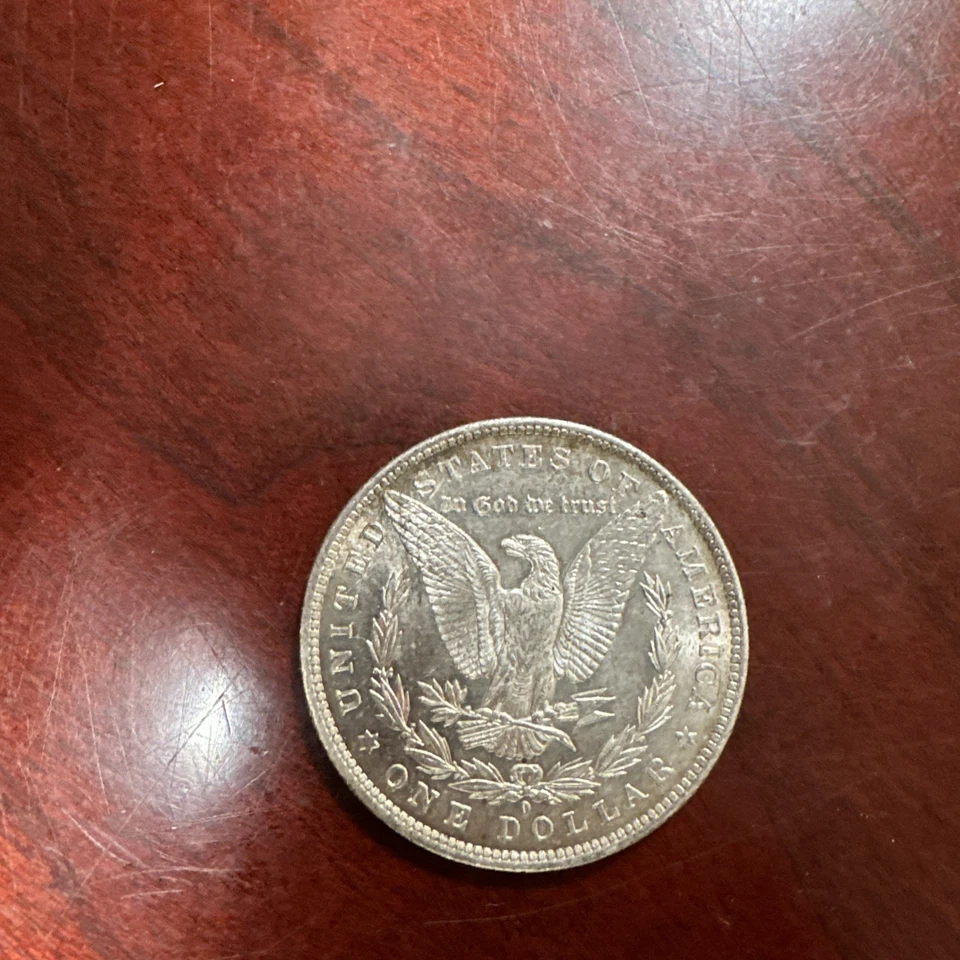 Dólar de plata Morgan 1884 en buen estado circulado. Nueva Orleans como nuevo Foto 4 de 4
