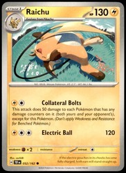 Raichu 052/162 Temporal Forces Common