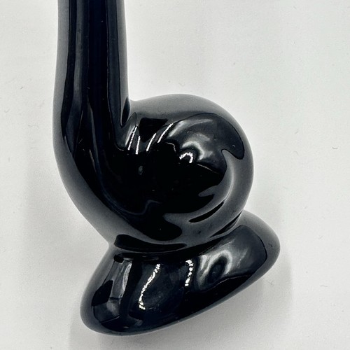 Frankomaa Vintage Black Onyx #31 Snail Bud Red Ware Pottery 6” Tall Vase - Picture 7 of 10
