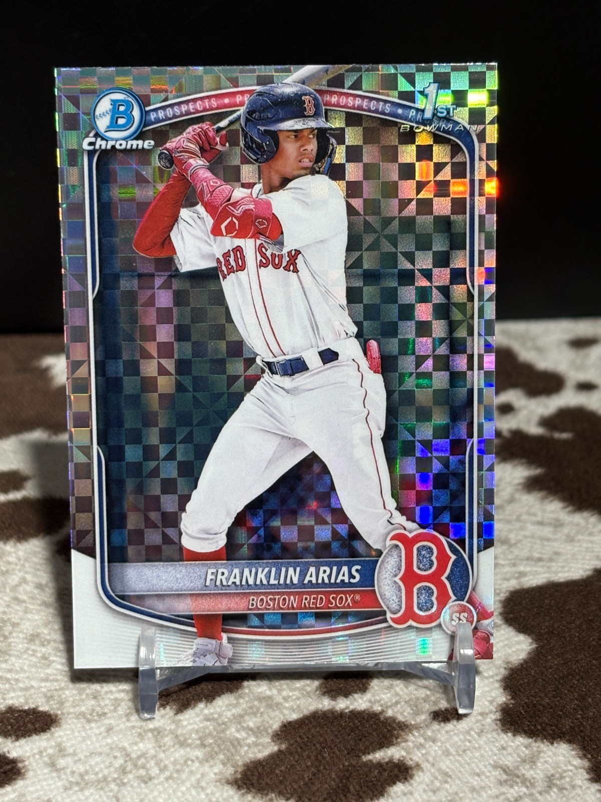 2025 Bowman #BCP-67 Franklin Arias Chrome Prospects X-Fractor