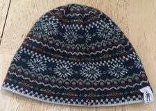 SMARTWOOL women's 100% Merino Wool OS One Size Hat Beanie Knit FAIR ISLE