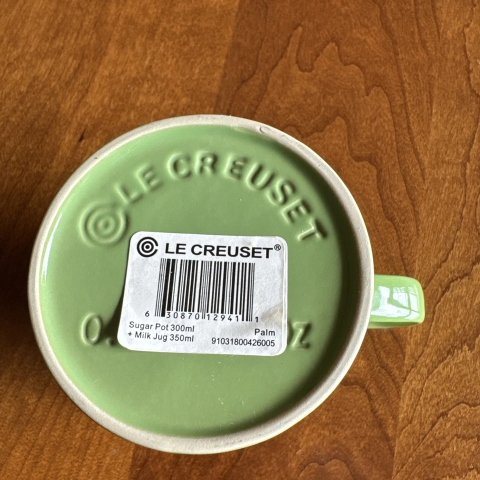 Le Creuset Jarra de Leche/Crema Verde Romero Hinojo NUEVO NUEVO CON ETIQUETAS Vajilla de Café Té Foto 4 de 4