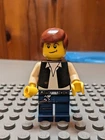 LEGO Star Wars Han Solo Minifigure Black Vest Blue Legs