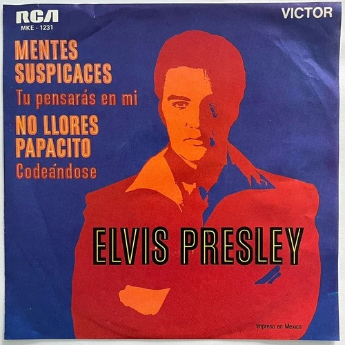 ELVIS PRESLEY - MENTES SUSPICACES - 1970 MEXICAN 7" EP PS, ROCK AND ROLL