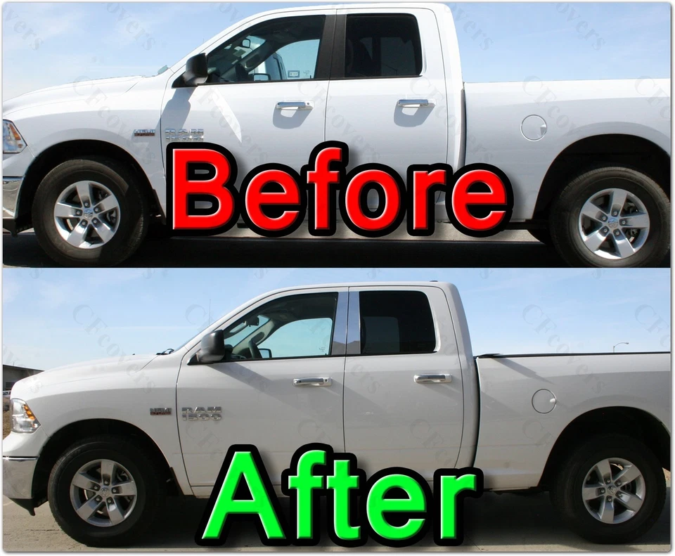 CHROME Pillar Posts for Kia Sedona 06-13 6pc Set Door Trim Mirrored Cover Kit - Image 4 of 4