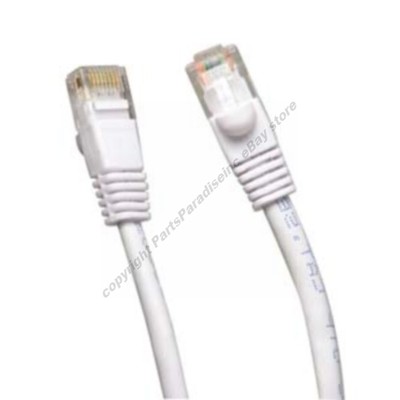 Lot100pk/pcs 1ft 100% Pure COPPER notCCA, RJ45 Cat5e Ethernet Cable/Cord {WHITE
