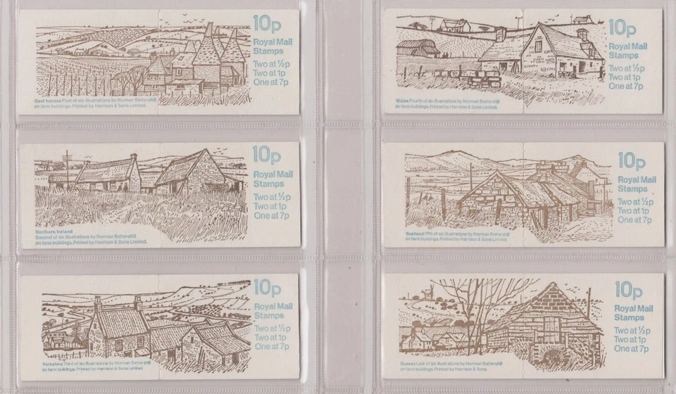 Folletos plegados GB 10p y 50p 1977-1984 FB1A-FB30 folletos individuales PRIMERA PARTE Foto 3 de 3