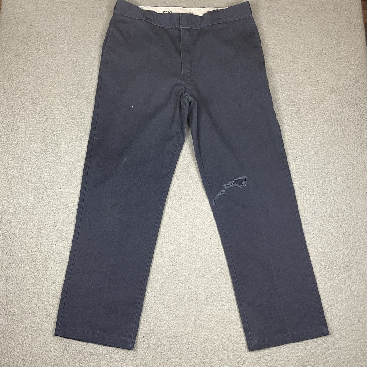パンツ Dickies 874NV PANTS 1990s USA W40 L32 Dickies Pants Mens 38x32 Blue 874 Original Fit Work