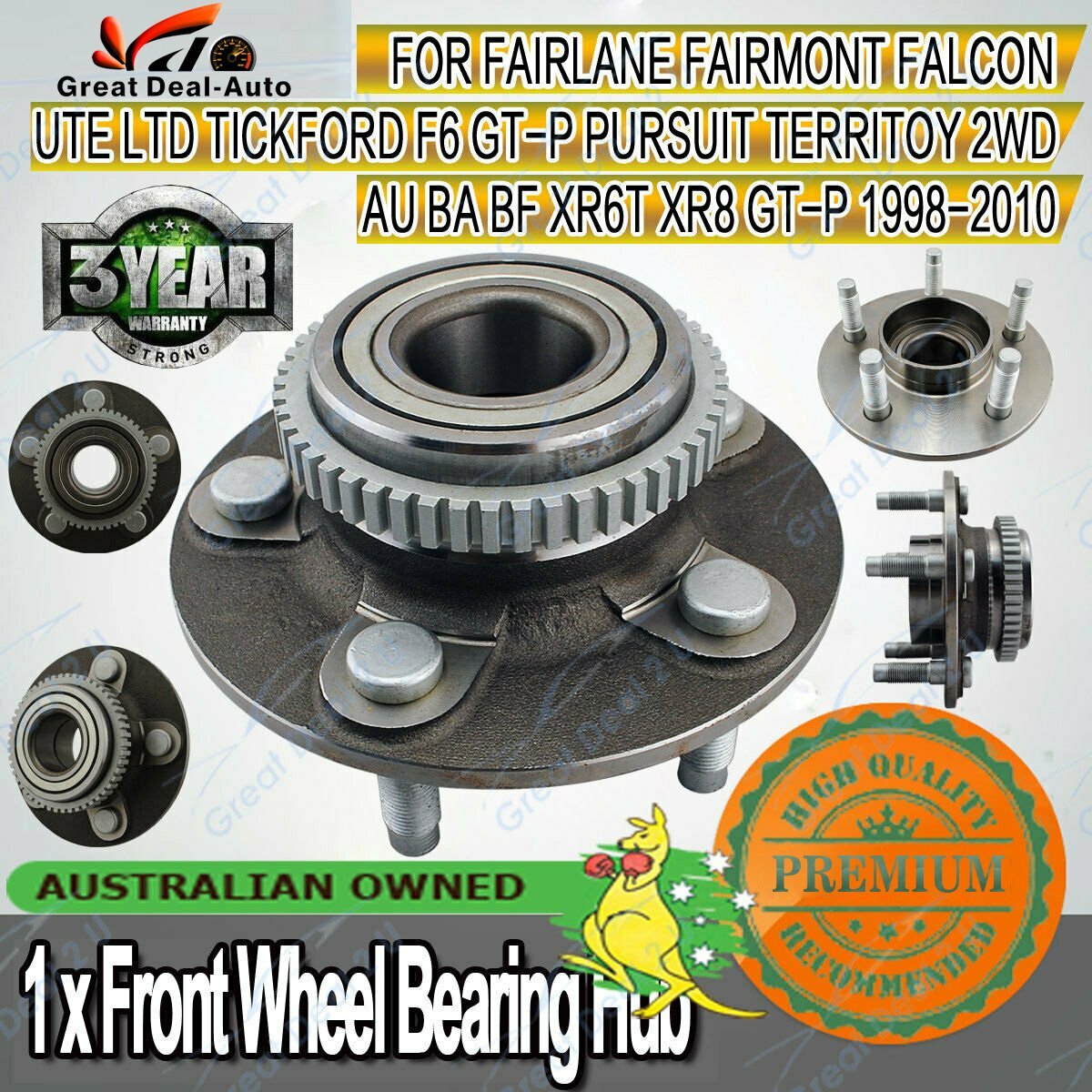 2 x Rear ABS Wheel Speed Sensor for Ford Fairlane AU2 2000 - 2002 Wagon 2 x Rear ABS Wheel Speed Sensor for Ford Fairlane AU2 2000 - 2002 Wagon