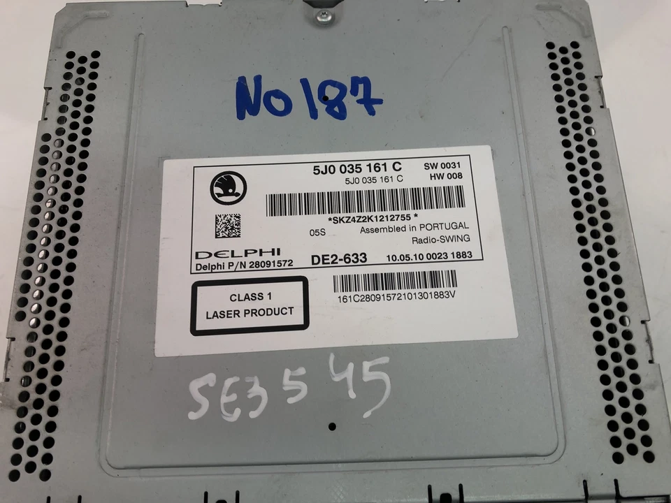 SKODA FABIA II 542 Musik-Player ohne GPS 5J0035161C 2011 17343526 - Bild 3 von 4