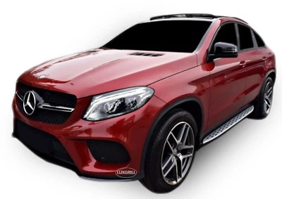 Marche-Pieds Latéraux Aluminium Pour Mercedes GLE C292 2015-2019 Coupe - Photo 1/4