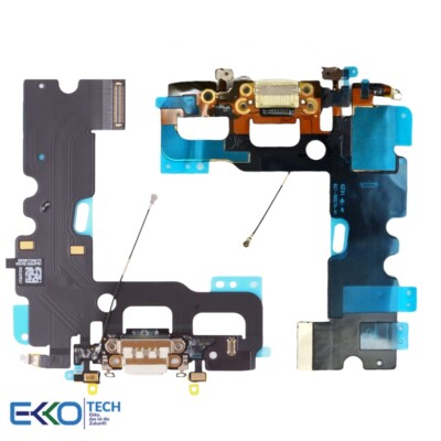   Ladebuchse für Apple iPhone 7 Dock Connector Kopfhörer Flex Kabel Weiß White  