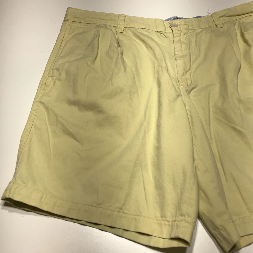 Pantalones Cortos para Caminar Charter Club Para Hombre Talla 38 Amarillo Desteñido Caqui Chino Frente Plano Foto 3 de 4