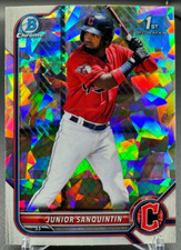 2022 Bowman Chrome Prospects Atomic Refractor JUNIOR SANQUINTIN #BCP80 1st
