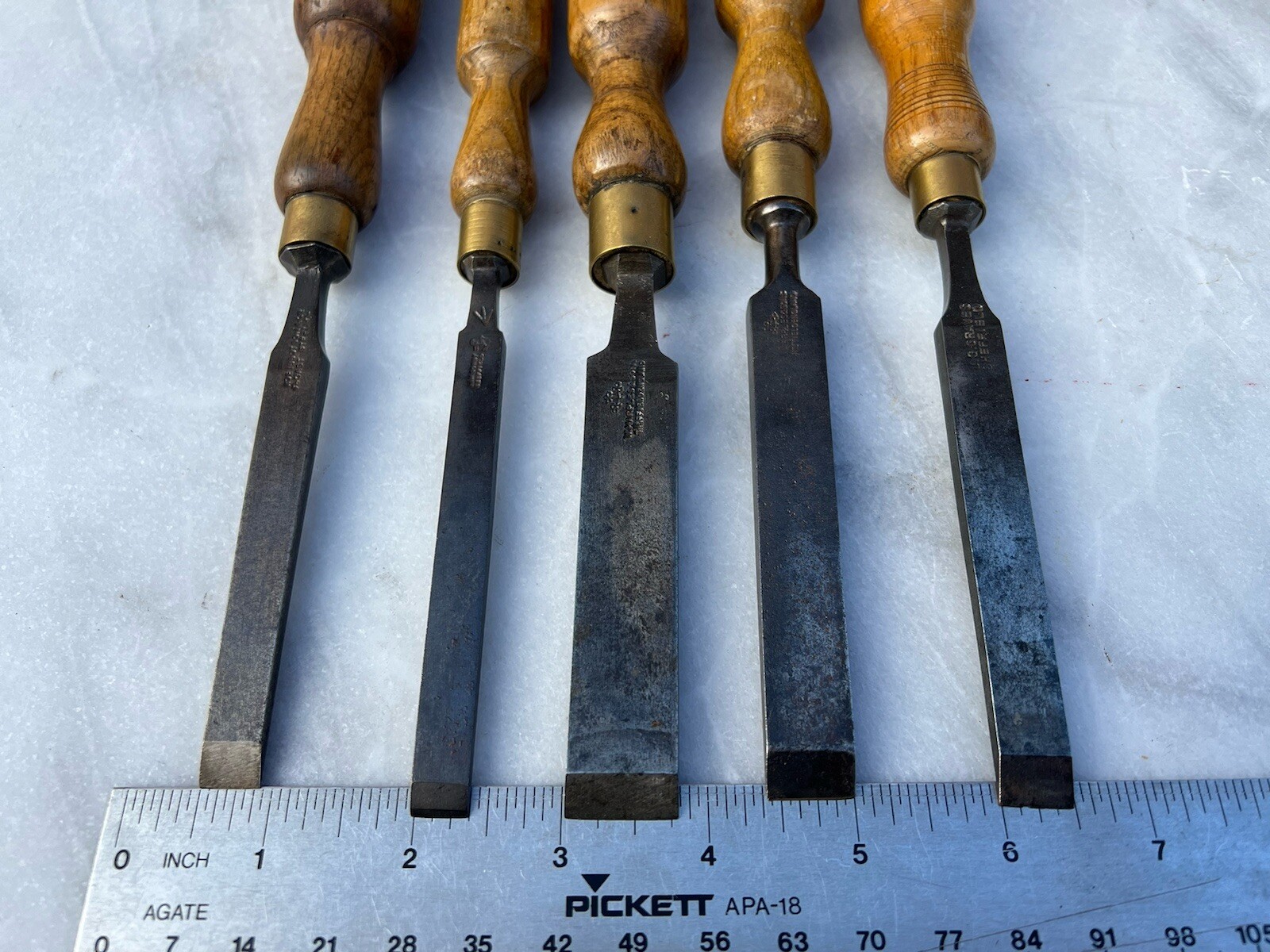 Vintage EnglishMade Woodworking Chisels Sheffield, England eBay