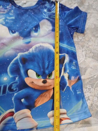 Sonic Hedgehog shirt boy's girl's Kids Size M New - Picture 4 of 5