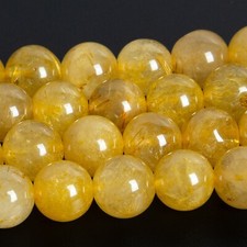 Genuine Natural Gold Rutile Quartz Beads Grade A Round Loose Beads 8MM/10MM