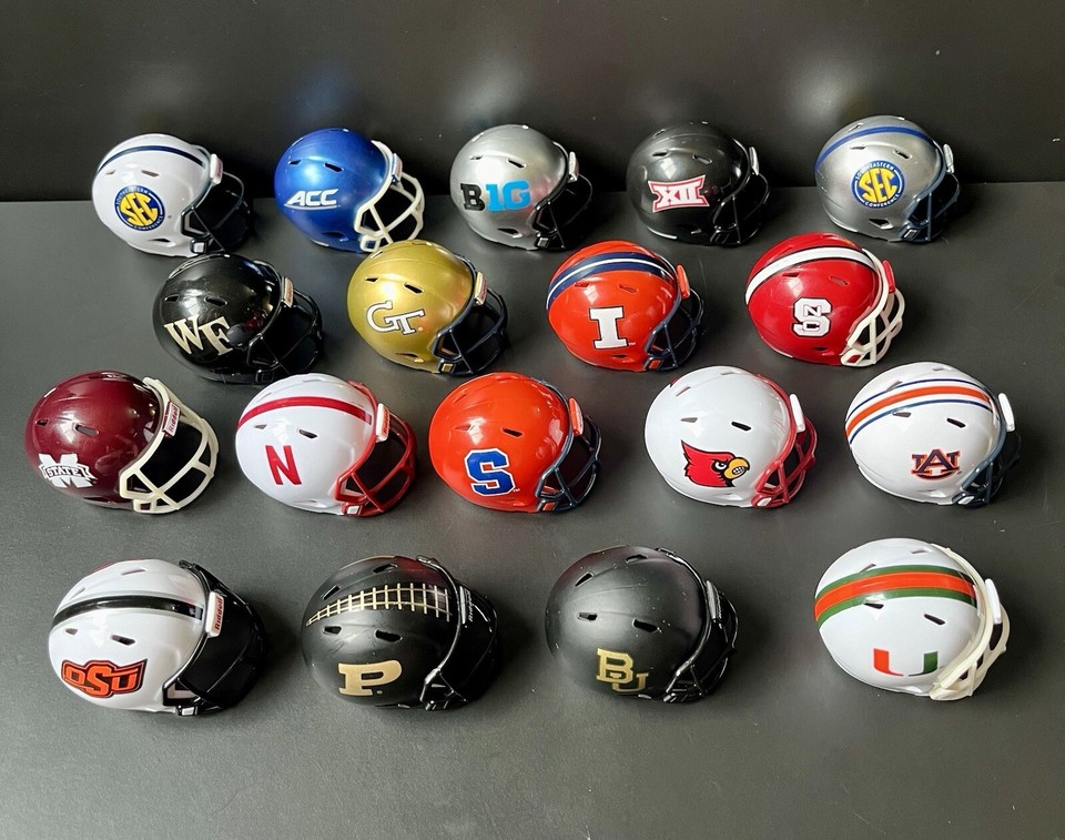 Riddell Pocket Pro SEC/PAC/BIG 12 NCAA College Football Mini Helmets