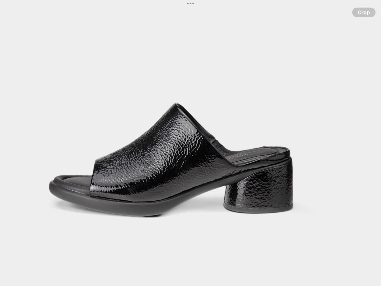 Nuovo sandalo scivolo scolpito Ecco LX 35 pelle nero taglia 8 8 5 US 39 EUR