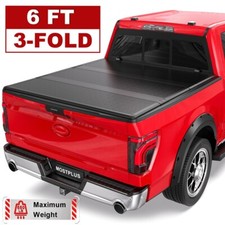 6ft Tri-fold Fiberglass Hard Truck Bed Tonneau Cover For 1983-2011 Ford Ranger