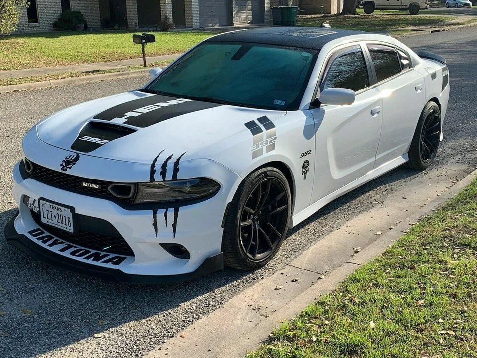 20x8"CLAW GRAPHIC Fits Dodge Challenger Charger RT SRT Decal Scratch Headlight - Image 2 of 4