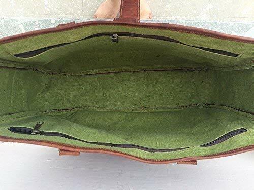 Vintage Style Genuine Leather Women's Tote Handbag - Hobo Shopper Purse, Multiple Pockets, Handmade In India 6 thumbnail image