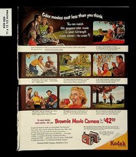 1952 Brownie Movie Camera Kodak Vintage Print ad 14588