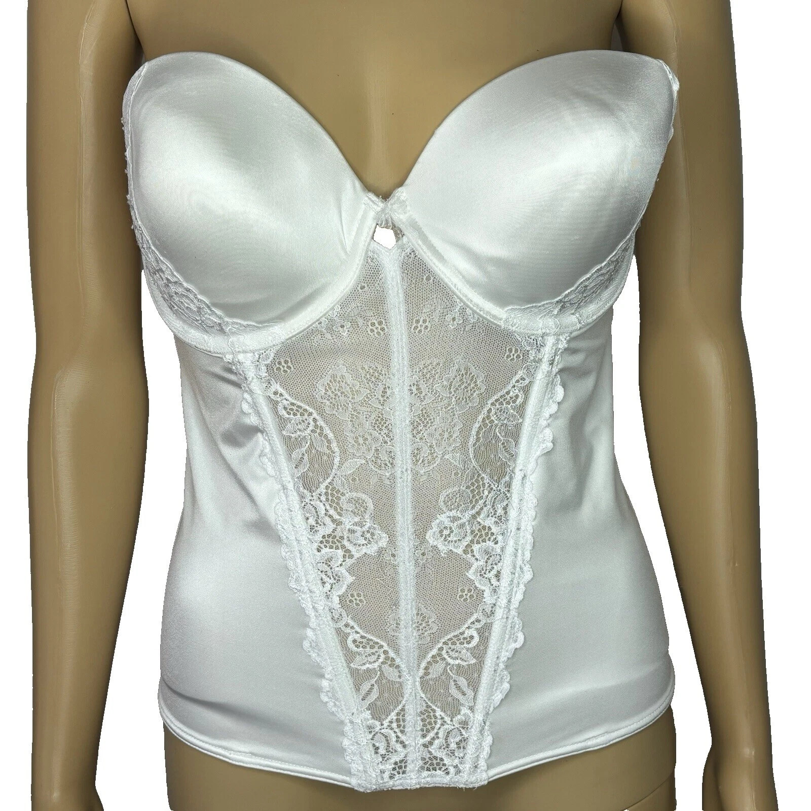 Frederick's of Hollywood Poliéster Branco corpetes e bustiês femininos