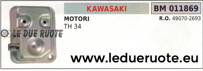 Marmitta Kawasaki TH34 TH 34 | Scarico Motore 490702693 Nuovo