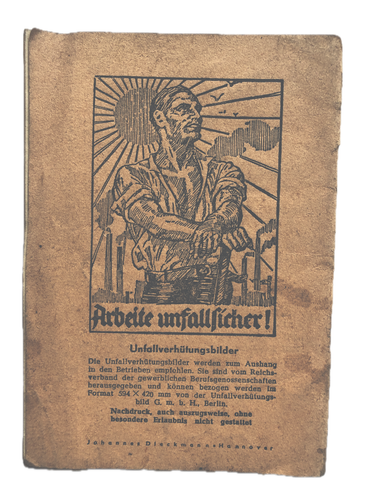 Nachkriegszeit: 40-seitiger Sicherheitslehrbrief für Gasschweisser von 1947 - Bild 3 von 4
