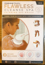 Finishing Touch Flawless Cleanse Spa Spinning Spa Brush 3 Heads NEW