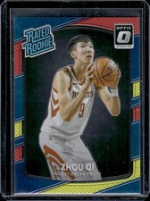 Zhou Qi Rooke 2017-18 Donrus Optic Rated Rookie Red Yellow RC #151 - Rockets