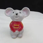 Fenton Marble Circus Hand Painted Mouse Special Order LE 2022 W299