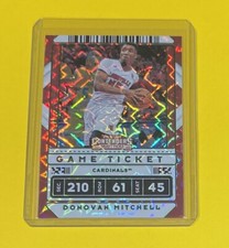 2020 Contenders Draft Picks Donovan Mitchell GREEN EXPLOSION Game Ticket #43 SP 