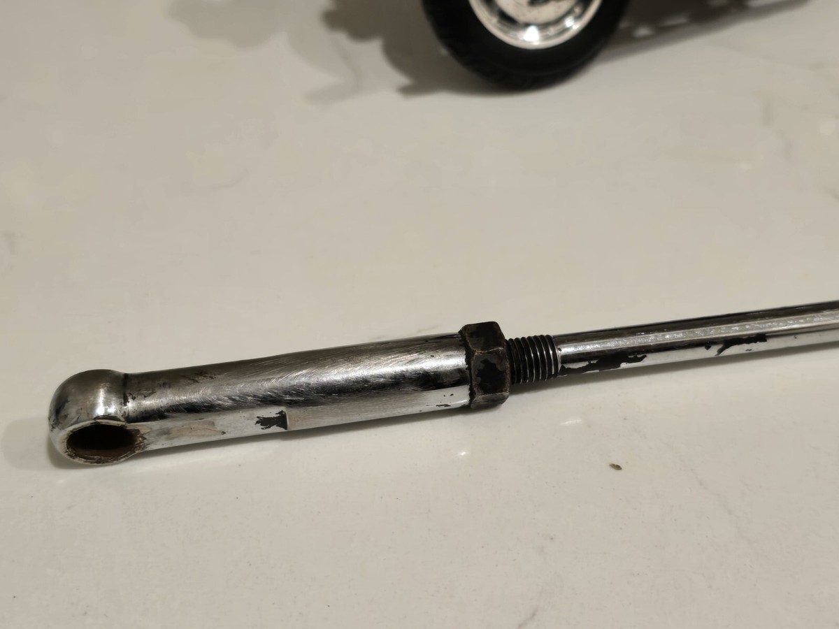 hい Harley Panhead Transmission Shift Shifter Rod & Clevis Chrome