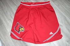 Louisville Cardinals Basketball Red 23/24 Game Used Adidas Shorts XL