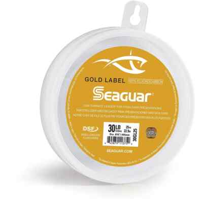 Seaguar Gold Label Fluorocarbon Leader Line - 20 lb - 25 yd Spool - NEW!