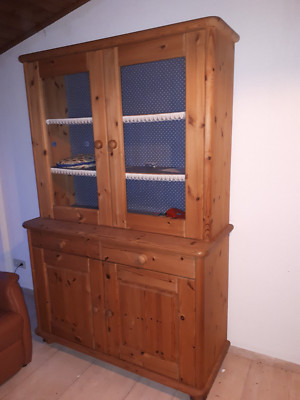 Design Küchenschrank Anrichte Bauernschrank Vollholz,2-teilig 48329