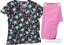 Medgear And Absolute Brand Scrub Top And Bottom Size XS