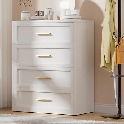 Cofar White Metal 4 Drawer Dresser for Bedroom,Chests of Drawers for  Closet,Room | eBay